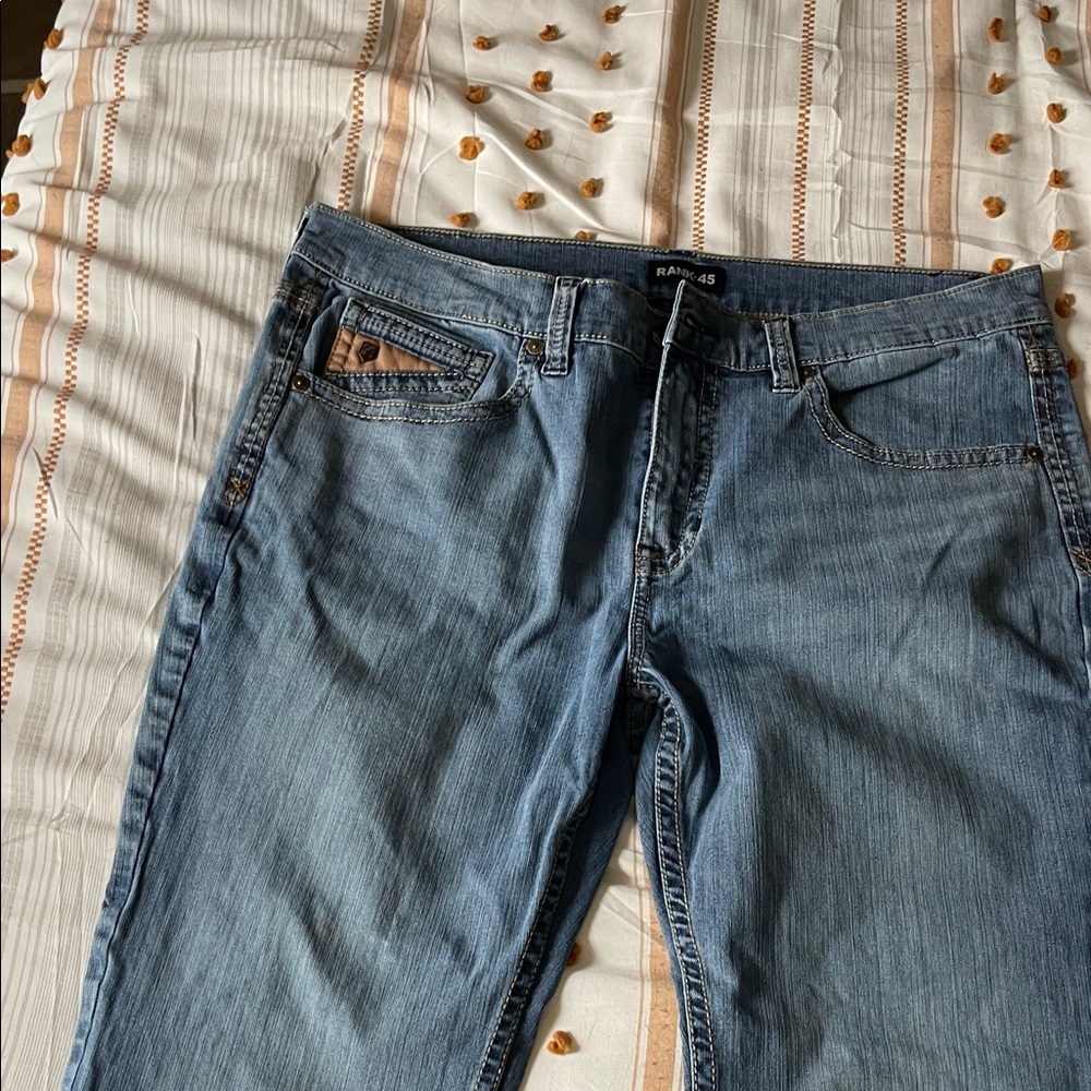 Rank 45 Men's Slim Straight Jeans - Blue